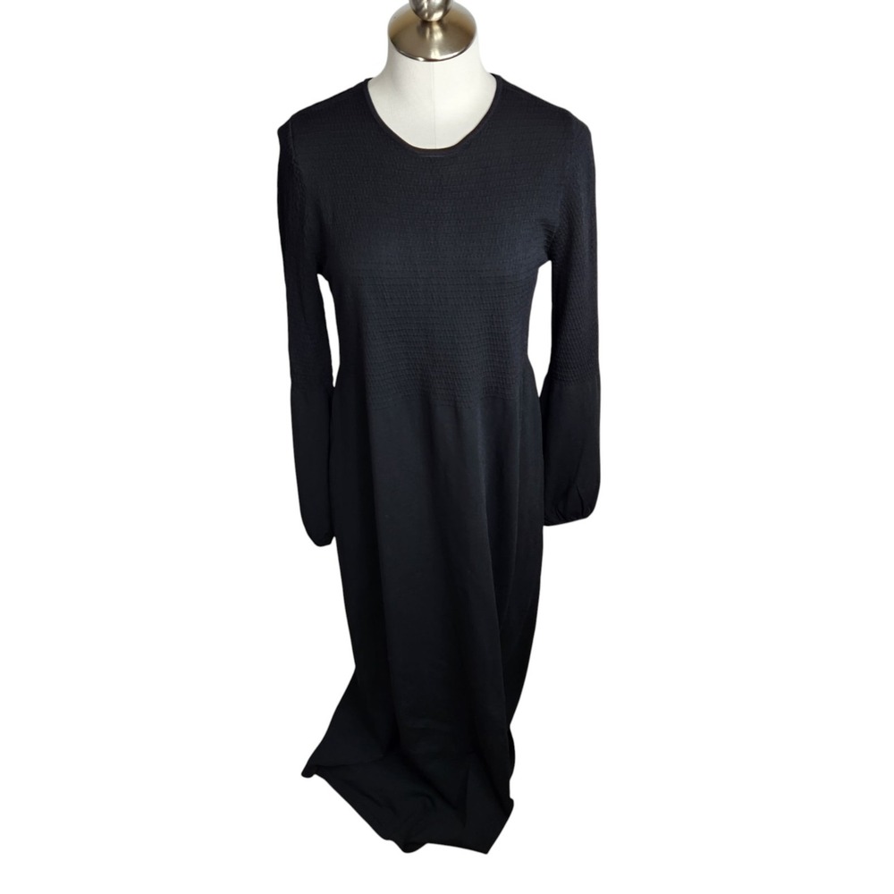 Tuckernuck Pomander Place Lennox Double Knit Maxi Dress Size Large Black - Picture 2 of 12